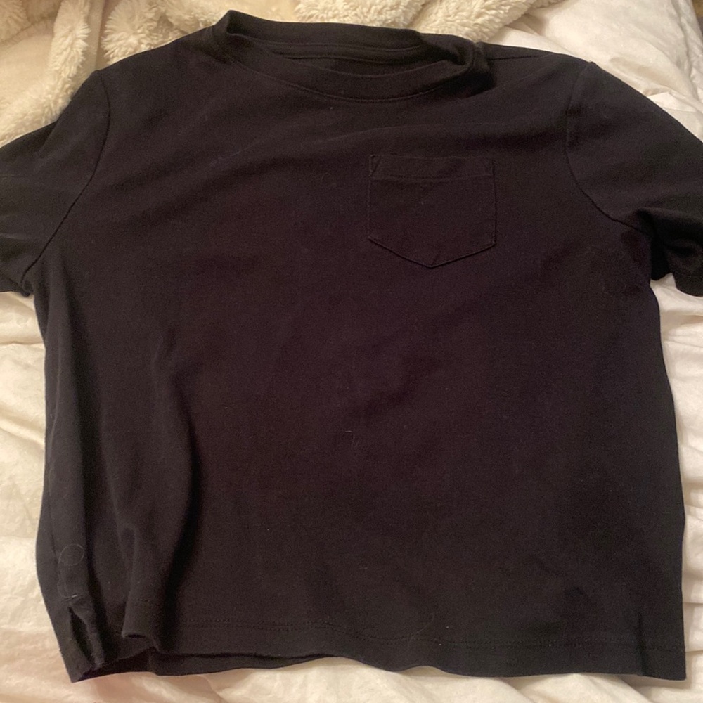 black t-shirt